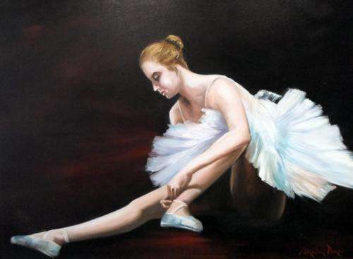 Wilhelm Ploner - Ballerina - A stunning piece of art!! 100cm x 74cm Bid now!!